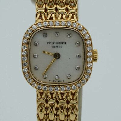 PATEK PHILIPPE GENEVE DAMEN UHR 19MM 18K 750 GOLD 